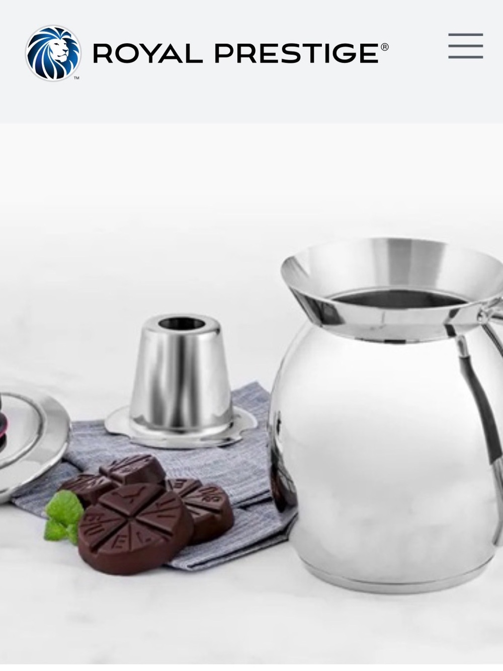 Royal Prestige Polished Stainless Steel Coffee/Tea Server - Silver